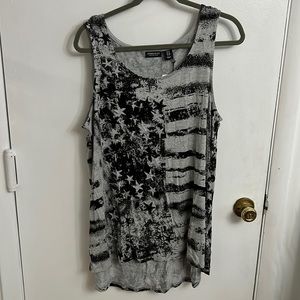 Jones & Co | American Flag Black & Gray Tank | 1x